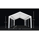Lizzely Garden & Living Partytent 4x6m grijs semi professioneel Lizzely Garden & Living Partytent 4x6m grijs semi professioneel