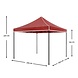 Lizzely Garden & Living Easy up 3x3m rood luxe zonder zijwanden partytent opvouwbaar Lizzely Garden & Living Easy up 3x3m rood luxe zonder zijwanden partytent opvouwbaar