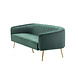 Lizzely Garden & Living Zitbank Joanne 3 zits velvet groen bankstel 180cm stof bank Lizzely Garden & Living Zitbank Joanne 3 zits velvet groen bankstel 180cm stof bank