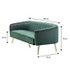 Lizzely Garden & Living Zitbank Joanne 3 zits velvet groen bankstel 180cm stof bank Lizzely Garden & Living Zitbank Joanne 3 zits velvet groen bankstel 180cm stof bank