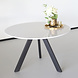 Lizzely Garden & Living Eettafel rond Ronsi wit met zwarte poten 120cm ronde tafel Lizzely Garden & Living Eettafel rond Ronsi wit met zwarte poten 120cm ronde tafel