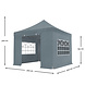 Lizzely Garden & Living Easy up 3x3m grijs 40mm (aluminium buizen) semi prof partytent opvouwbaar Lizzely Garden & Living Easy up 3x3m grijs 40mm (aluminium buizen) semi prof partytent opvouwbaar