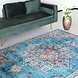 Lizzely Garden & Living Vloerkleed vintage 160x220cm blauw perzisch oosters tapijt Lizzely Garden & Living Vloerkleed vintage 160x220cm blauw perzisch oosters tapijt
