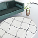 Lizzely Garden & Living Vloerkleed rond moroccan 160cm wit zwart perzisch oosters tapijt Lizzely Garden & Living Vloerkleed rond moroccan 160cm wit zwart perzisch oosters tapijt