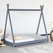 Lizzely Garden & Living Peuterbed Michelle grijs hout 148x76x137cm kinderbed inclusief lattenbodem Lizzely Garden & Living Peuterbed Michelle grijs hout 148x76x137cm kinderbed inclusief lattenbodem