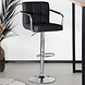 Lizzely Garden & Living Barkruk Anel met armleuning: zwart leder barstoel Lizzely Garden & Living Barkruk Anel met armleuning: zwart leder barstoel