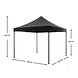 Lizzely Garden & Living Easy up 3x3m zwart luxe zonder zijwanden partytent opvouwbaar Lizzely Garden & Living Easy up 3x3m zwart luxe zonder zijwanden partytent opvouwbaar