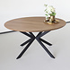 Lizzely Garden & Living Eettafel rond Ronsi bruin 150cm ronde tafel Lizzely Garden & Living Eettafel rond Ronsi bruin 150cm ronde tafel