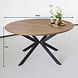 Lizzely Garden & Living Eettafel rond Ronsi bruin 150cm ronde tafel Lizzely Garden & Living Eettafel rond Ronsi bruin 150cm ronde tafel