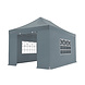 Lizzely Garden & Living Easy up 3x4,5m grijs 40mm (aluminium buizen) semi prof partytent opvouwbaar Lizzely Garden & Living Easy up 3x4,5m grijs 40mm (aluminium buizen) semi prof partytent opvouwbaar