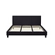 Lizzely Garden & Living Bedframe Dico 180x200cm zwart stof bed ledikant Lizzely Garden & Living Bedframe Dico 180x200cm zwart stof bed ledikant
