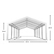 Lizzely Garden & Living Partytent 5x10m PVC met grondframe brandvertragend Lizzely Garden & Living Partytent 5x10m PVC met grondframe brandvertragend