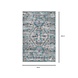 Lizzely Garden & Living Vloerkleed vintage 70x140cm wit lichtblauw perzisch oosters tapijt Lizzely Garden & Living Vloerkleed vintage 70x140cm wit lichtblauw perzisch oosters tapijt