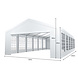 Lizzely Garden & Living Partytent 6x12m premium gegalvaniseerde buizen Lizzely Garden & Living Partytent 6x12m premium gegalvaniseerde buizen