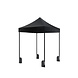 Lizzely Garden & Living Easy up 2x2m zwart luxe zonder zijwanden partytent opvouwbaar Lizzely Garden & Living Easy up 2x2m zwart luxe zonder zijwanden partytent opvouwbaar
