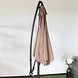 Lizzely Garden & Living Zweefparasol staal taupe parasol diameter 300cm Lizzely Garden & Living Zweefparasol staal taupe parasol diameter 300cm