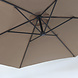 Lizzely Garden & Living Zweefparasol staal taupe parasol diameter 300cm Lizzely Garden & Living Zweefparasol staal taupe parasol diameter 300cm
