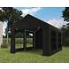 Lizzely Garden & Living Partytent 3x4m zwart semi professioneel Lizzely Garden & Living Partytent 3x4m zwart semi professioneel
