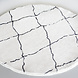 Lizzely Garden & Living Vloerkleed rond moroccan 100cm wit zwart perzisch oosters tapijt Lizzely Garden & Living Vloerkleed rond moroccan 100cm wit zwart perzisch oosters tapijt