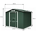 Lizzely Garden & Living Metalen tuinhuisje (9,3 m3) groen medium berging schuur HxBxD: 179x258x207cm Lizzely Garden & Living Metalen tuinhuisje (9,3 m3) groen medium berging schuur HxBxD: 179x258x207cm