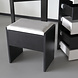 Lizzely Garden & Living Kaptafel Daphie zwart/wit make-up tafel inclusief zitbankje en spiegel Lizzely Garden & Living Kaptafel Daphie zwart/wit make-up tafel inclusief zitbankje en spiegel