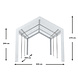 Lizzely Garden & Living Partytent 3x6m wit semi professioneel Lizzely Garden & Living Partytent 3x6m wit semi professioneel