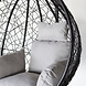 Lizzely Garden & Living Egg hangstoel Roundabout zwart ei stoel Lizzely Garden & Living Egg hangstoel Roundabout zwart ei stoel