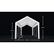 Lizzely Garden & Living Partytent 3x6m grijs semi professioneel Lizzely Garden & Living Partytent 3x6m grijs semi professioneel