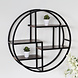 Lizzely Garden & Living Wandrek rond industrieel Hilde wanddecoratie 76cm muurdecoratie Lizzely Garden & Living Wandrek rond industrieel Hilde wanddecoratie 76cm muurdecoratie