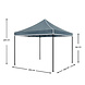 Lizzely Garden & Living Easy up 3x3m grijs luxe zonder zijwanden partytent opvouwbaar Lizzely Garden & Living Easy up 3x3m grijs luxe zonder zijwanden partytent opvouwbaar