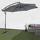 Lizzely Garden & Living Zweefparasol staal donkergrijs parasol diameter 300cm Lizzely Garden & Living Zweefparasol staal donkergrijs parasol diameter 300cm
