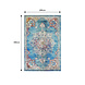 Lizzely Garden & Living Vloerkleed vintage 200x350cm blauw perzisch oosters tapijt Lizzely Garden & Living Vloerkleed vintage 200x350cm blauw perzisch oosters tapijt