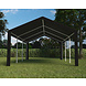 Lizzely Garden & Living Partytent 4x6m zwart semi professioneel Lizzely Garden & Living Partytent 4x6m zwart semi professioneel