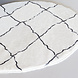Lizzely Garden & Living Vloerkleed rond moroccan 120cm wit zwart perzisch oosters tapijt Lizzely Garden & Living Vloerkleed rond moroccan 120cm wit zwart perzisch oosters tapijt