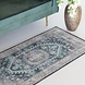 Lizzely Garden & Living Vloerkleed vintage 70x140cm donkerblauw perzisch oosters tapijt Lizzely Garden & Living Vloerkleed vintage 70x140cm donkerblauw perzisch oosters tapijt