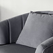 Lizzely Garden & Living Fauteuil zitbank 1 persoons Sien velvet grijs stoel Lizzely Garden & Living Fauteuil zitbank 1 persoons Sien velvet grijs stoel