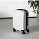 Lizzely Garden & Living Handbagage koffer 55cm wit 4 wielen trolley met pin slot reiskoffer Lizzely Garden & Living Handbagage koffer 55cm wit 4 wielen trolley met pin slot reiskoffer