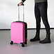 Lizzely Garden & Living Handbagage koffer 55cm roze 4 wielen trolley met pin slot reiskoffer Lizzely Garden & Living Handbagage koffer 55cm roze 4 wielen trolley met pin slot reiskoffer