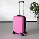 Lizzely Garden & Living Handbagage koffer 55cm roze 4 wielen trolley met pin slot reiskoffer Lizzely Garden & Living Handbagage koffer 55cm roze 4 wielen trolley met pin slot reiskoffer