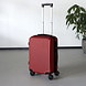 Lizzely Garden & Living Handbagage koffer 55cm rood 4 wielen trolley met pin slot reiskoffer Lizzely Garden & Living Handbagage koffer 55cm rood 4 wielen trolley met pin slot reiskoffer