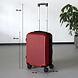 Lizzely Garden & Living Handbagage koffer 55cm rood 4 wielen trolley met pin slot reiskoffer Lizzely Garden & Living Handbagage koffer 55cm rood 4 wielen trolley met pin slot reiskoffer