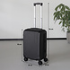 Lizzely Garden & Living Handbagage koffer 55cm zwart 4 wielen trolley met pin slot reiskoffer Lizzely Garden & Living Handbagage koffer 55cm zwart 4 wielen trolley met pin slot reiskoffer