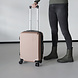 Lizzely Garden & Living Handbagage koffer 55cm champagne 4 wielen trolley met pin slot reiskoffer Lizzely Garden & Living Handbagage koffer 55cm champagne 4 wielen trolley met pin slot reiskoffer