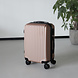 Lizzely Garden & Living Handbagage koffer 55cm champagne 4 wielen trolley met pin slot reiskoffer Lizzely Garden & Living Handbagage koffer 55cm champagne 4 wielen trolley met pin slot reiskoffer