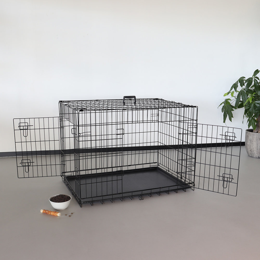 Hondenbench Sterk 91x60,5x66,5cm bench hond 2 deuren