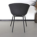 Lizzely Garden & Living Eetkamerstoel met armleuning Stijn antraciet kunstleder eetstoel Lizzely Garden & Living Eetkamerstoel met armleuning Stijn antraciet kunstleder eetstoel