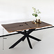 Lizzely Garden & Living Eettafel langwerpig 160cm Jeffo bruin langwerpige tafel Lizzely Garden & Living Eettafel langwerpig 160cm Jeffo bruin langwerpige tafel