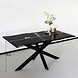 Lizzely Garden & Living Eettafel langwerpig 160cm Jeffo zwart langwerpige tafel Lizzely Garden & Living Eettafel langwerpig 160cm Jeffo zwart langwerpige tafel