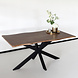 Lizzely Garden & Living Eettafel langwerpig 180cm Jeffo bruin langwerpige tafel Lizzely Garden & Living Eettafel langwerpig 180cm Jeffo bruin langwerpige tafel