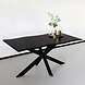 Lizzely Garden & Living Eettafel langwerpig 180cm Jeffo zwart langwerpige tafel Lizzely Garden & Living Eettafel langwerpig 180cm Jeffo zwart langwerpige tafel